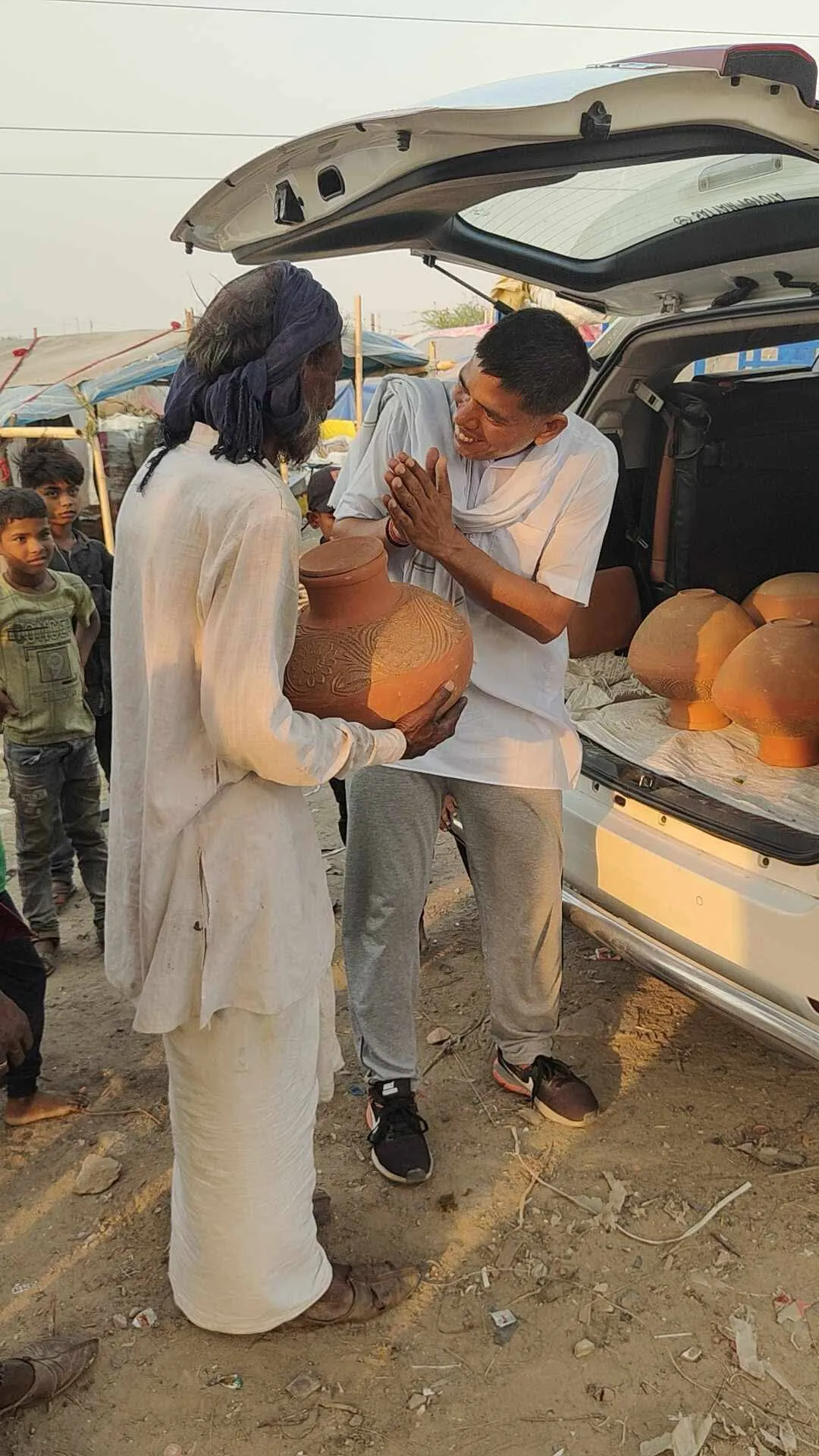 distributing clay pot donate