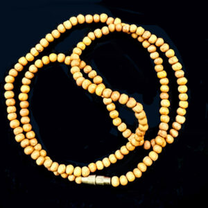 Small 62 Bead Mala- Light Wood - No Tassel